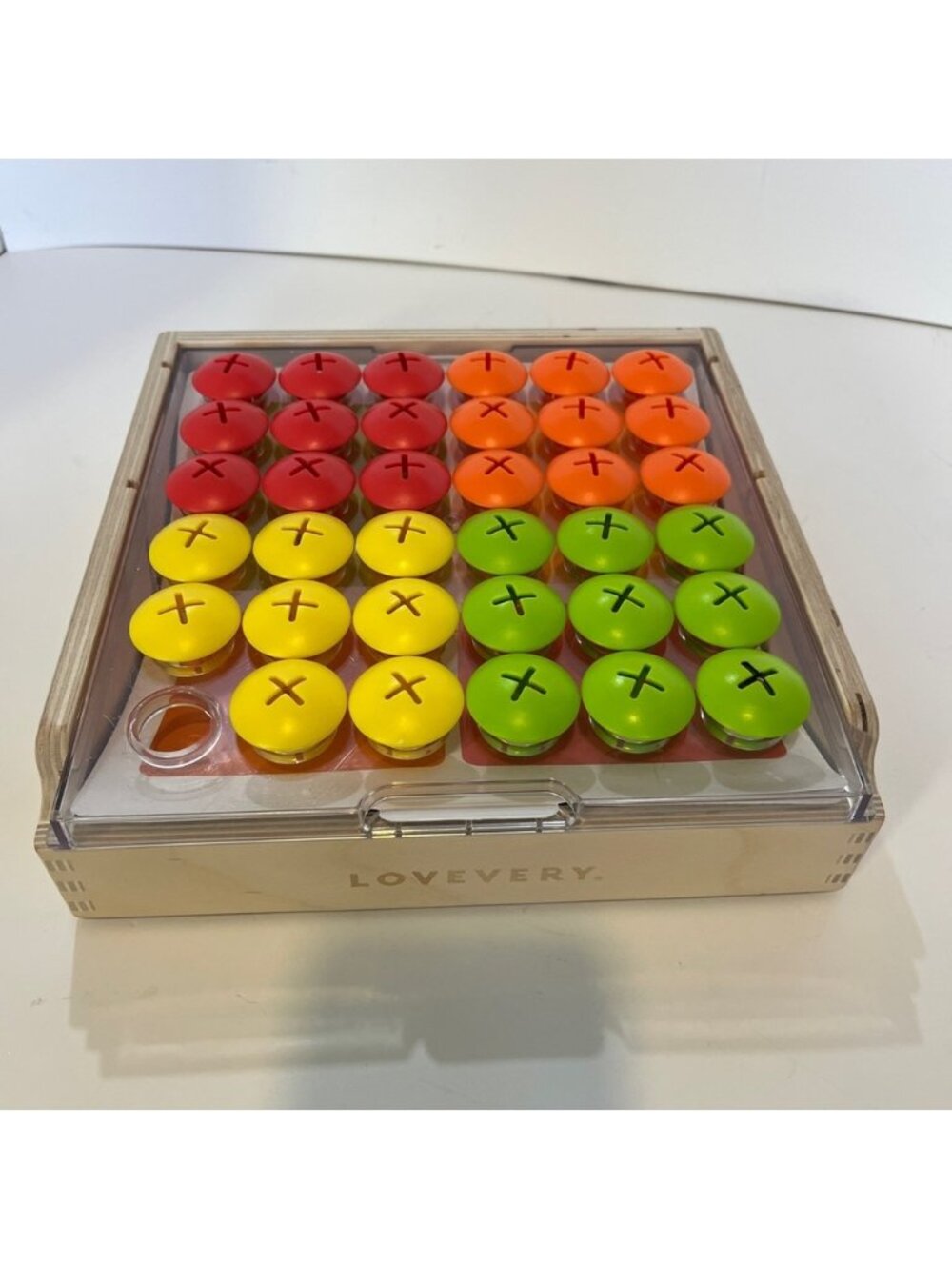 Lovevery Button Board Missing 1 Yellow Baby Toddler Wooden Montessori Toy Puzzle